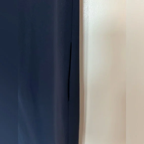 Theory Frashil Admiral Crepe Maxi Sleeveless Blue Onyx Dress - Picture 7 of 9